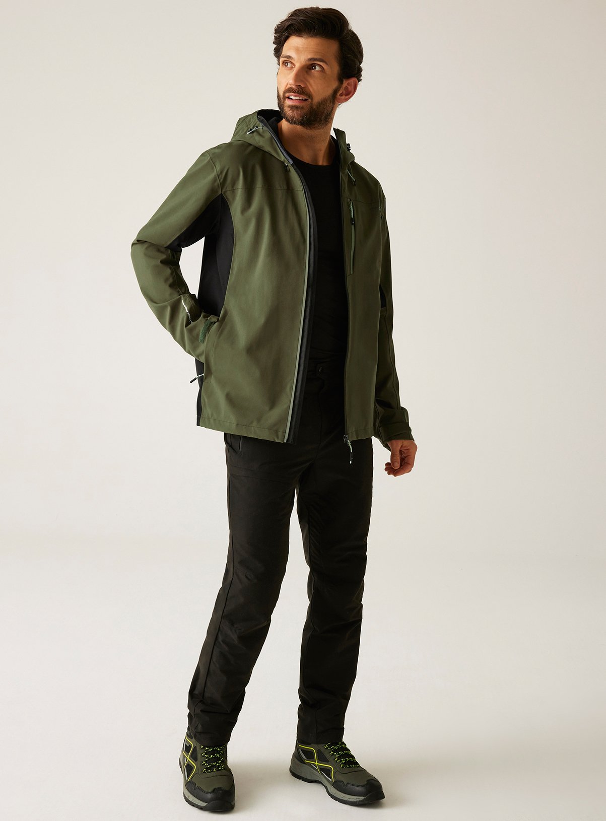 REGATTA Birchdale II Waterproof Jacket Green XXL - Image 5 thumbnail
